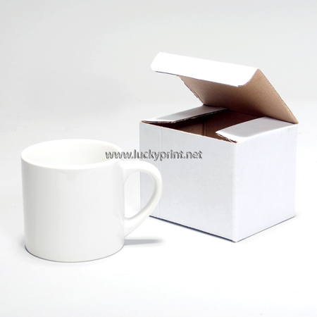 マグカップ(コーヒーカップ　白)  6OZ　24個/2ダース(専用化粧箱付) 無地 転写印刷用