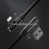 90度直角USB充電ケーブル　Apple専用(ゲイム用にお勧め)