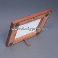 木製額縁 152×152mmタイル用 10枚 / 最上級品 高品質 茶色額 気品 スタンドフレーム